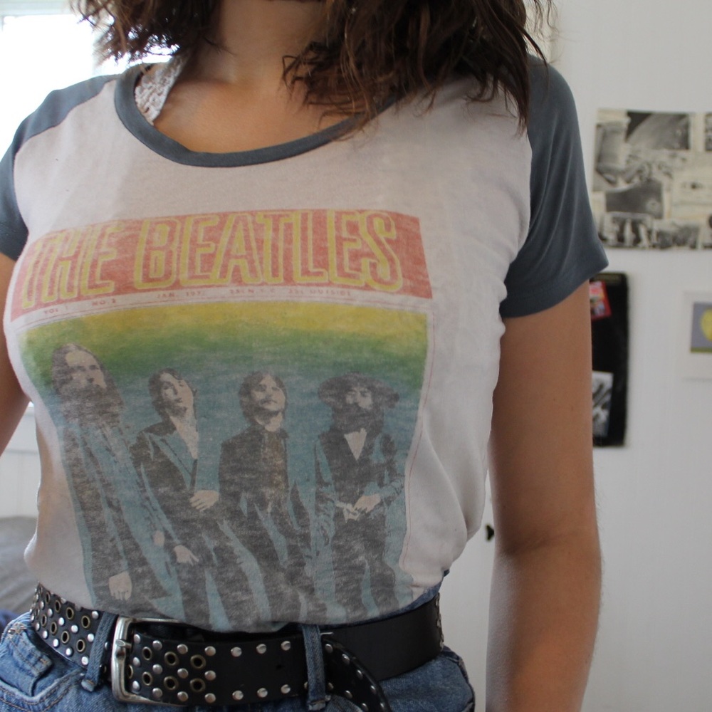 The Beatles rainbow ringer tee!